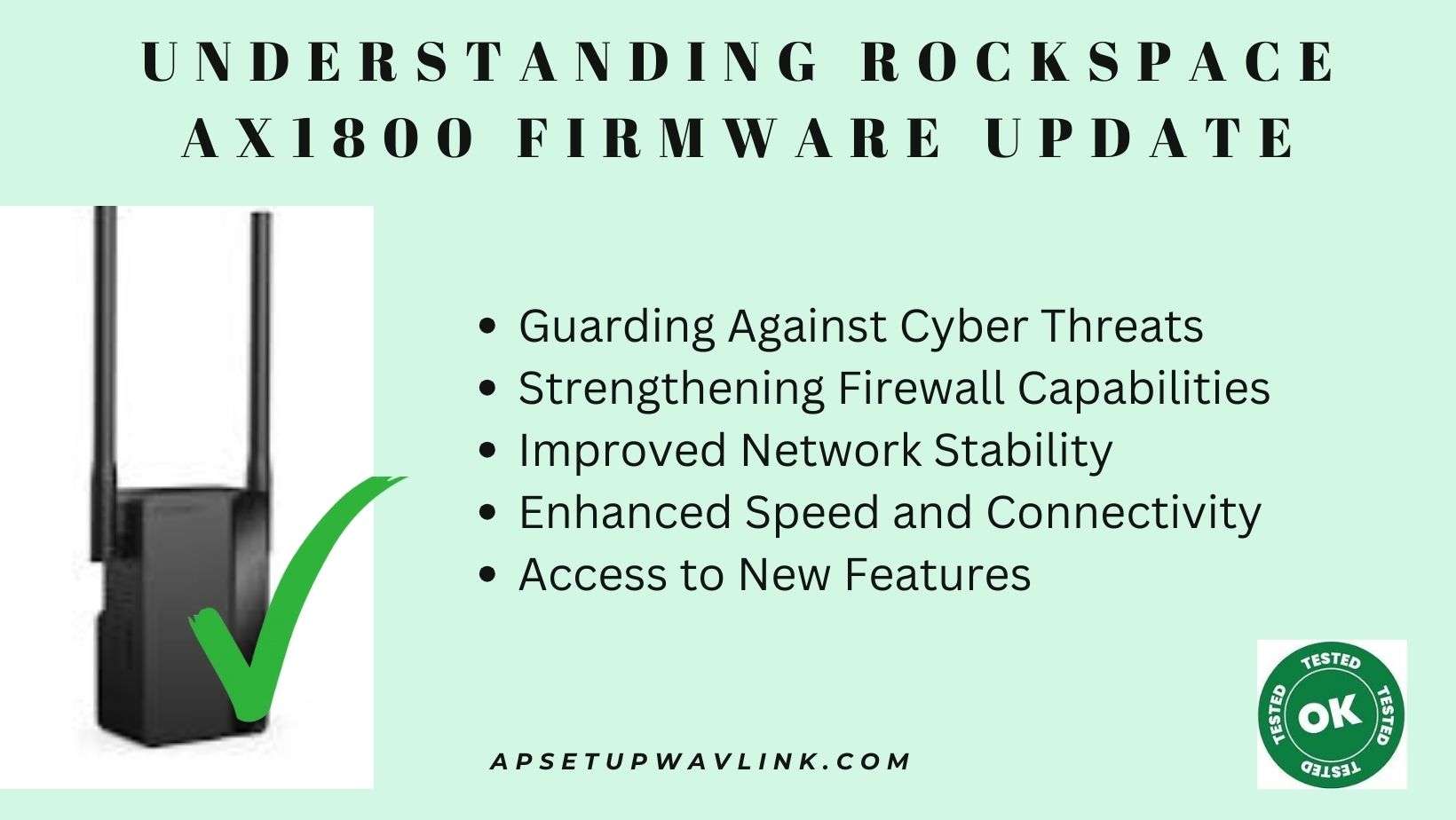 Read more about the article Understanding Rockspace AX1800 Firmware Update